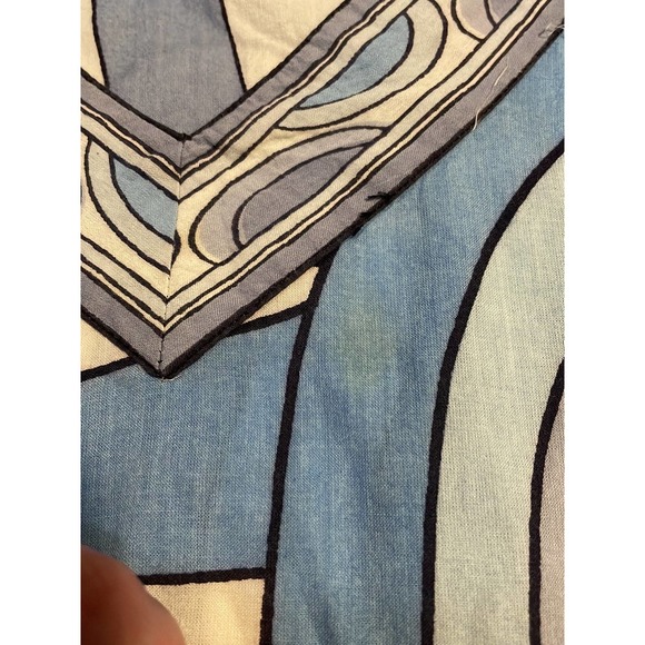 Womens Gretchen Scott blue geometric tunic small - Picture 10 of 10